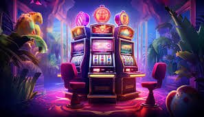 Multi-camera live casino studio view with card tables and betting terminals